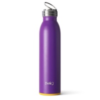 Purple & Yellow Coloured 20oz Water Bottle By SWIG